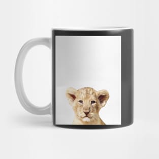 Baby Lion, Nursery, Animal, Kids room, Modern art, Wall decor Mug